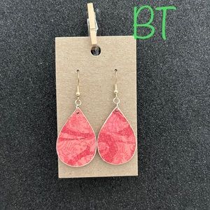 Homemade wood earrings